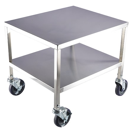 Utility Cart, Stainless Steel, 500 lb Load Capacity, 24 in L, 20 in W, 21 1/16 in H MPN:60EF10