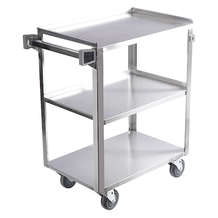 Utility Cart, Stainless Steel, 500 lb Load Capacity, 31 in L, 18 3/4 in W, 34 1/4 in H MPN:60EF14