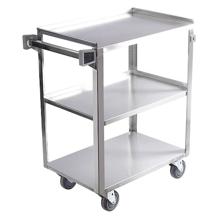 Utility Cart, Stainless Steel, 500 lb Load Capacity, 38 3/4 in L, 21 3/4 in W, 36 7/8 in H MPN:60EF15