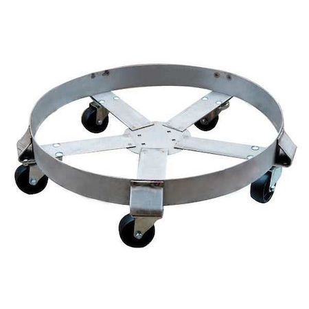 Drum Dolly, 1100 lb., 6-1/2 In H, 55 gal. MPN:6FVH8