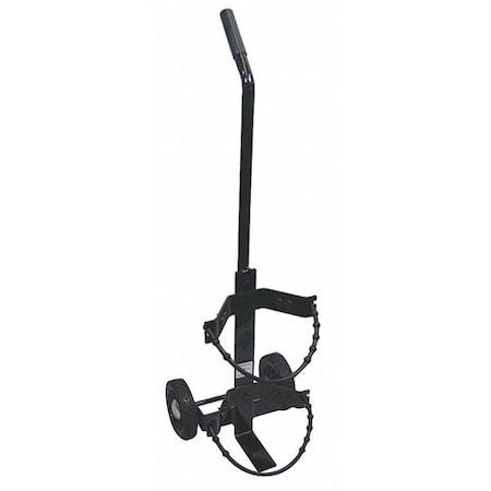 Fire Extinguisher Wheeled Cart, 30 lb, Black MPN:859