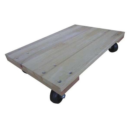GnrlPurposeDlly, 5in, 24in, Brn, Wood, 900lb MPN:8NE83