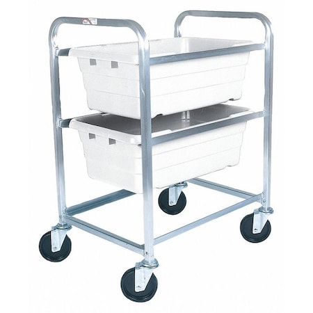 Lightweight Corrosion-Resistant Vertical Rack-Style Tub Cart, 600 lb Load Capacity, 25 in Overall L MPN:AL-L-2/KTWH