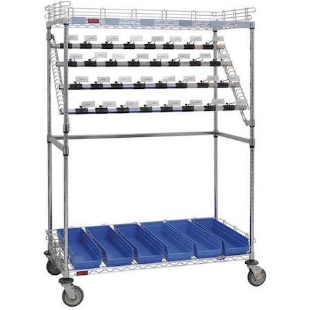 Catheter Storage Cart, 60x68, 2 Shelves MPN:CPC60B