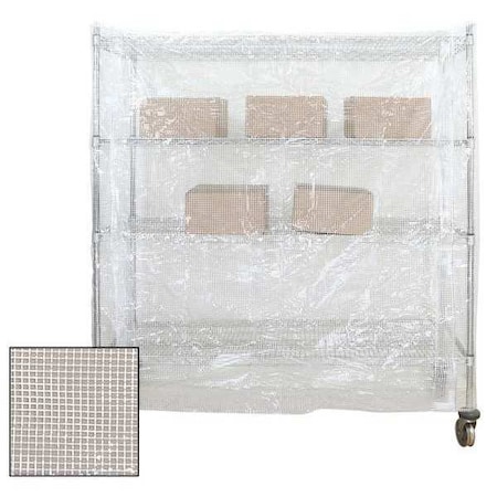 Cart Cover, Clear, 24 inx48 inx62 in, Vinyl MPN:CZ244862-12SC4