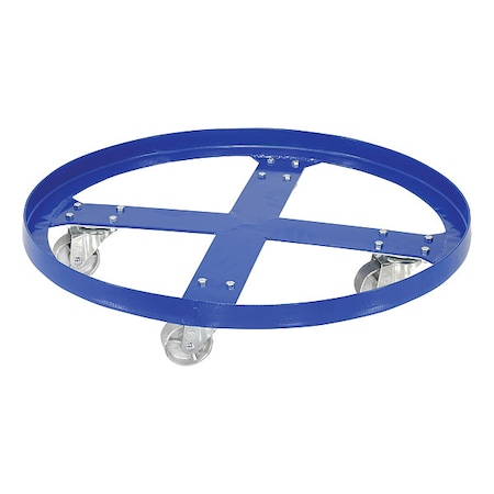 Drum Dolly, 55 gal, 28.375 in L, Blue MPN:DRUM-SP-28-12-C