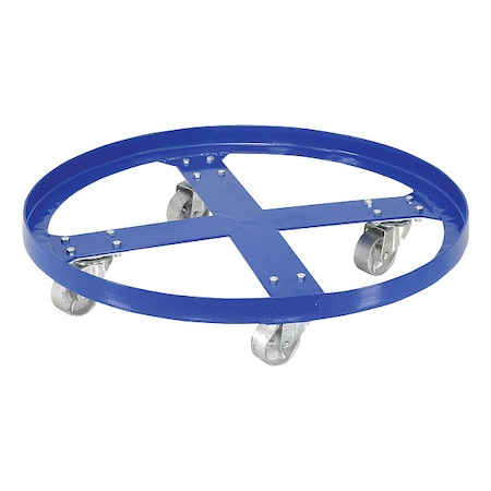 Drum Dolly, 55 gal, 32 in L, Blue MPN:DRUM-SP-32-12-C