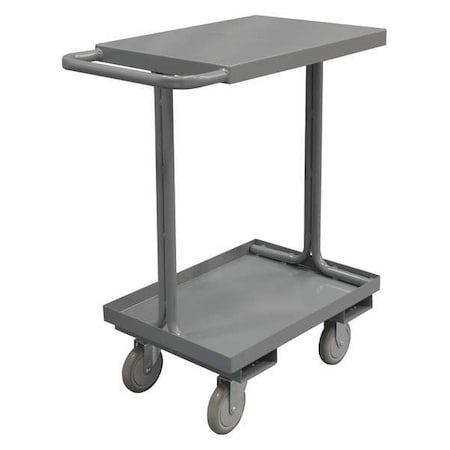 Easy-Access Utility Cart with Lipped & Flush Metal Shelves, Steel, 1, 200 lb Load Capacity, 42 in L MPN:EAS-1836-95