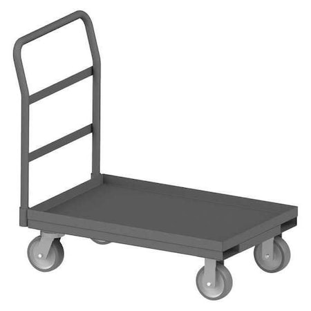 Platform Truck, Gray, Steel, 3, 600 lb MPN:EPTLU24486PU95