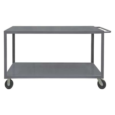 Utility Cart with Flush Metal Shelves, Steel, 4, 000 lb Load Capacity, 2 Shelves, 78 1/2 in L MPN:HET-3672-2-95