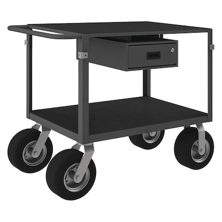 Instrument Cart with Flush Metal Shelves, Steel, 1, 000 lb Load Capacity, 2 Shelves, 66 1/2 in L MPN:IC24361DRPS10PN95