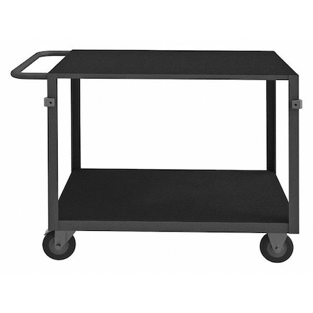 Instrument Cart with Flush Metal Shelves, Steel, 1, 400 lb Load Capacity, 2 Shelves, 78 1/2 in L MPN:IC2436315PO95