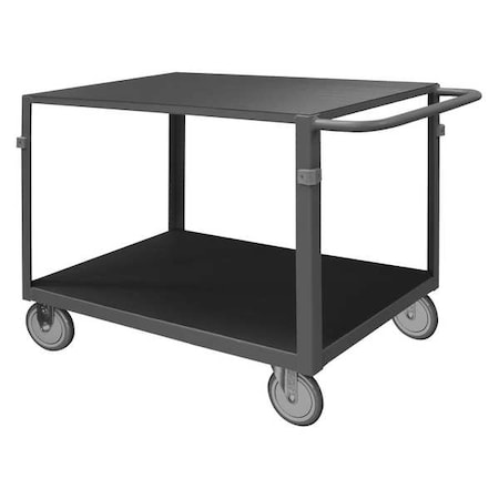 Instrument Cart with Flush Metal Shelves, Steel, 1, 000 lb Load Capacity, 2 Shelves, 66 1/2 in L MPN:IC24365PU95