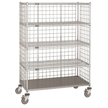 Wire Cart, 24 In. W, 60 In. L, Steel MPN:LC-2460C