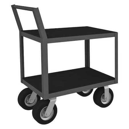 Low-Profile Instrument Cart with Flush Metal Shelves, Steel, 1, 200 lb Load Capacity, 2 Shelves MPN:LIC-1830-2-8SPN-95
