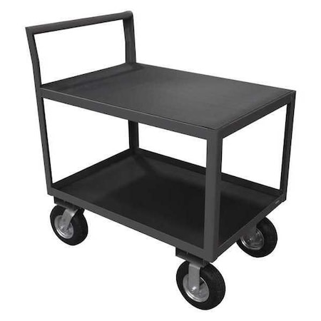 Low-Profile Instrument Cart with Flush Metal Shelves, Steel, 1, 200 lb Load Capacity, 2 Shelves MPN:LIC-3048-2-8SPN-95