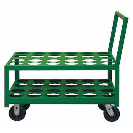 Medical Cylinder Cart, 2000 lb., 36 In.L MPN:MCC-2436-6PU-83T