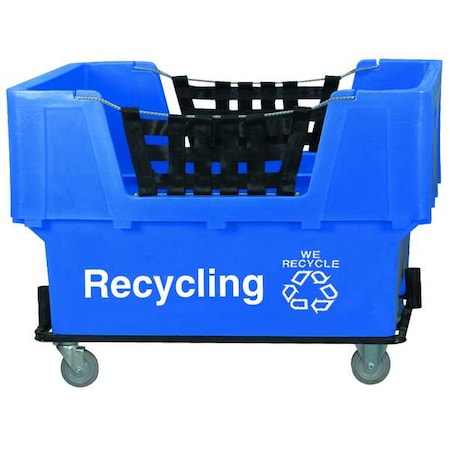 Material Handling Cart, Blue, Recycling MPN:N1017261-BLUE-RECYCLE