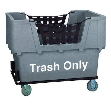 Material Handling Cart, Gray, Trash Only MPN:N1017261-GRAY-TRASH