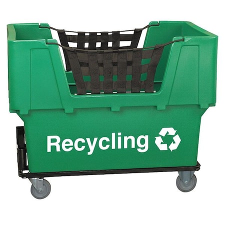 Material Handling Cart, Green, Recycling MPN:N1017261-GREEN-RECYCLE