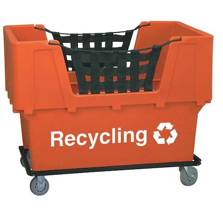 Material Handling Cart, Orange, Recycling MPN:N1017261-ORANGE-RECYCLE
