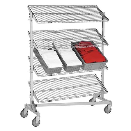 Nesting Wire Cart, 24 In. W, 60 In. L MPN:NT-2460R