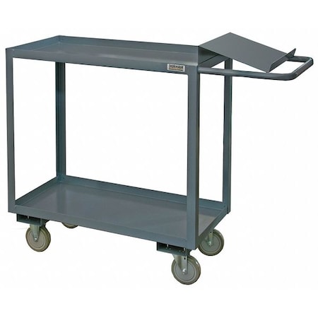 Order-Picking Utility Cart with Lipped Metal Shelves, Steel, 1, 200 lb Load Capacity, 2 Shelves MPN:OPC-1836-2-95