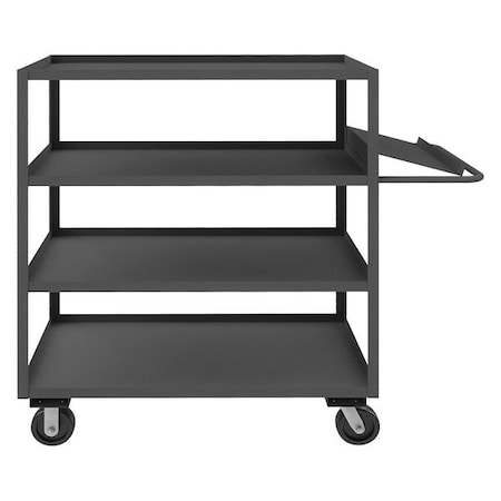 Order-Picking Utility Cart with Lipped Metal Shelves, Steel, 3, 000 lb Load Capacity, 4 Shelves MPN:OPC-244860-4-6PH-95
