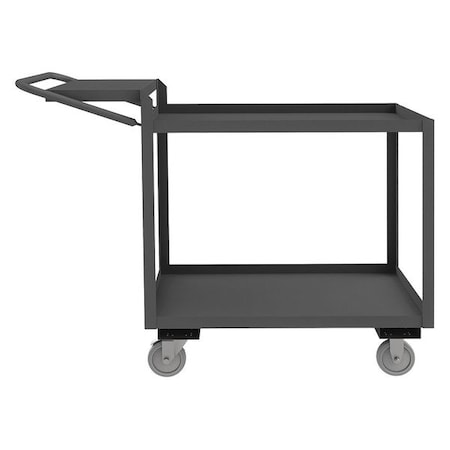 Order-Picking Utility Cart with Lipped Metal Shelves, Steel, 1, 200 lb Load Capacity, 2 Shelves MPN:OPCFS-2436-2-95