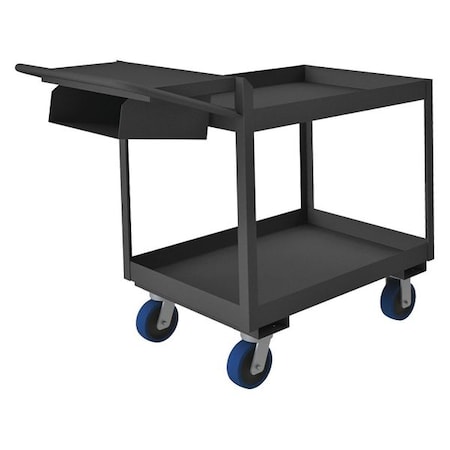 Order-Picking Utility Cart with Lipped Metal Shelves, Steel, 3, 600 lb Load Capacity, 2 Shelves MPN:OPCP3FS-2436-2-6PU-95