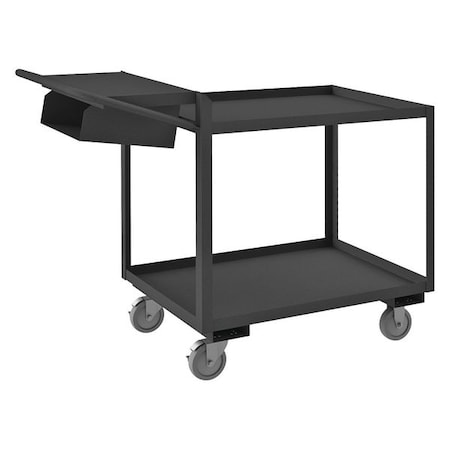 Order-Picking Utility Cart with Lipped Metal Shelves, Steel, 1, 200 lb Load Capacity, 2 Shelves MPN:OPCPFS-2436-2-95