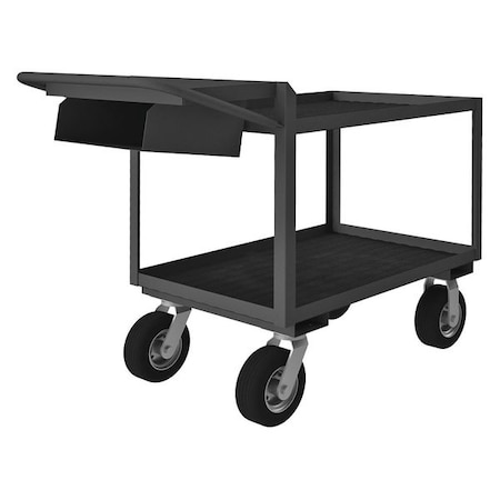 Instrument Cart with Lipped Metal Shelves, Steel, 1, 200 lb Load Capacity, 2 Shelves, 78 1/2 in L MPN:OPCPFS-243638-2-RM-8PN-95