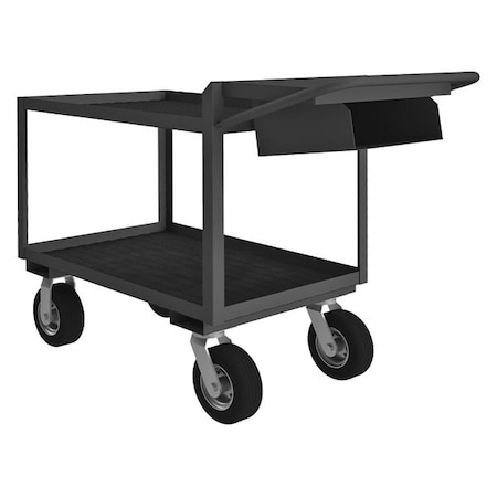 Instrument Cart with Lipped Metal Shelves, Steel, 1, 200 lb Load Capacity, 2 Shelves, 72 in L MPN:OPCPFS-244838-2-RM-8PN-95