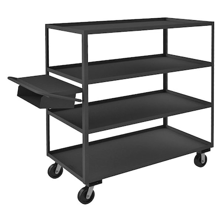Order-Picking Utility Cart with Lipped Metal Shelves, Steel, 3, 600 lb Load Capacity, 4 Shelves MPN:OPCPFS-306065-4-6PH-95
