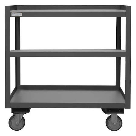 General Purpose Steel Mobile Workstation, Steel, 1, 200 lb Load Capacity, 2 Shelves, 30 1/2 in L MPN:PSD-2430-3-95