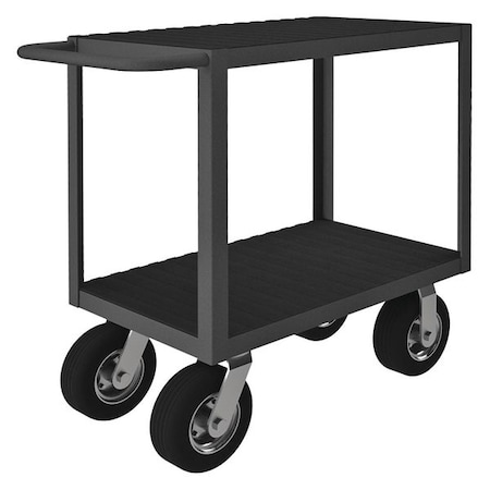 Instrument Cart with Flush Metal Shelves, Steel, 1, 200 lb Load Capacity, 2 Shelves, 66 1/2 in L MPN:RIC-1830-2-8SPN-95
