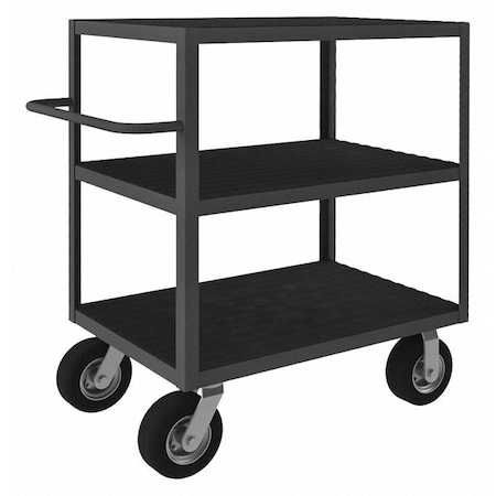 Instrument Cart with Flush Metal Shelves, Steel, 1, 200 lb Load Capacity, 3 Shelves, 66 1/2 in L MPN:RIC-243645-3-95