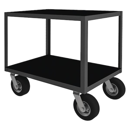 Instrument Cart with Flush Metal Shelves, Steel, 1, 200 lb Load Capacity, 2 Shelves, 66 1/2 in L MPN:RIC24362NH4SW8PN95