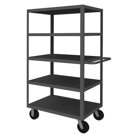 Stock Cart, Flush, 5 Shelf, 36x24, Gray MPN:RSC-243666-5-3K-ALD-95