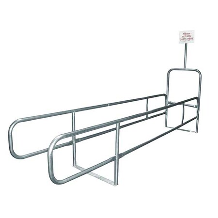 Cart Corral, Steel, 8 ft L, 14 ft H MPN:RWR-NAT-CC8030370