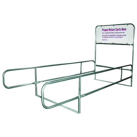 Cart Corral, Steel, 8 ft L, 14 ft H MPN:RWR-NAT-CC8030372