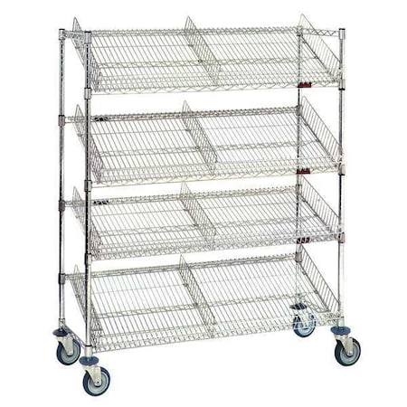 Suture Cart, 48x69, Chrome, 5 Shelves MPN:SCH1848C-5