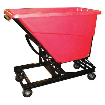 Self-Dumping Hopper, HD, 5/8 cu. yd., Red MPN:SD-5/8 CASTER RED