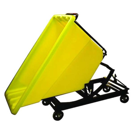 Self-Dumping Hopper, HD, 5/8 cu. yd., Ylw MPN:SD-5/8 CASTER YELLOW