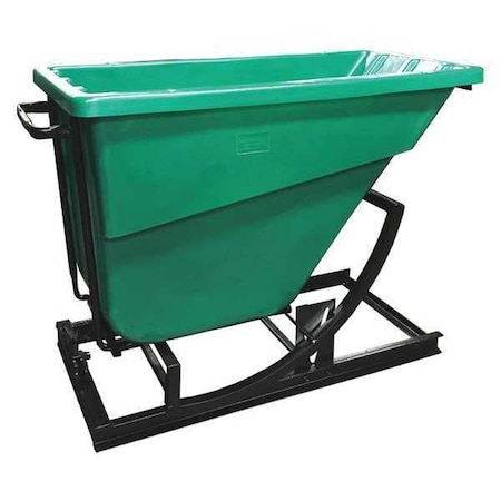 Self Dumping Hopper, 750 lb., Poly, Green MPN:SD 5/8 GREEN