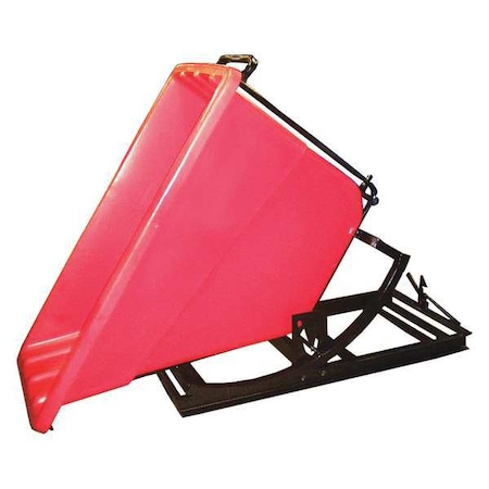Self Dumping Hopper, 750 lb., Poly, Red MPN:SD 5/8 RED