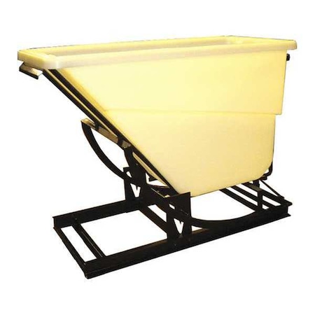 Self Dumping Hopper, 750 lb., Poly, White MPN:SD 5/8 WHITE