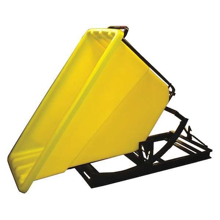 Self Dumping Hopper, 750 lb., Poly, Yellow MPN:SD 5/8 YELLOW