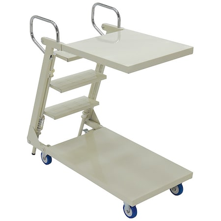 Steel Stock Picking Ladder Cart 440 lb. Capacity, 41-3/8