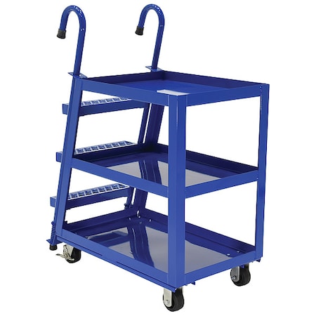 Steel Stock Picking Ladder Cart 1000 lb. Capacity, 39-3/4